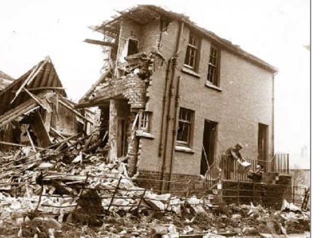  Clearing up in the Cattofield area of Aberdeen after the April 21, 1943