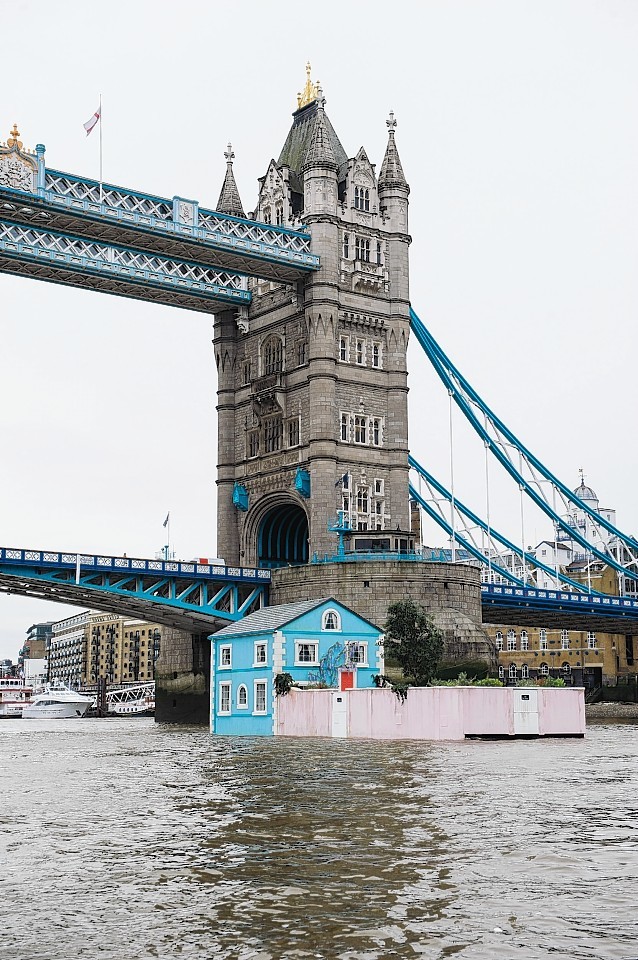Airbnb house floats down the Thames