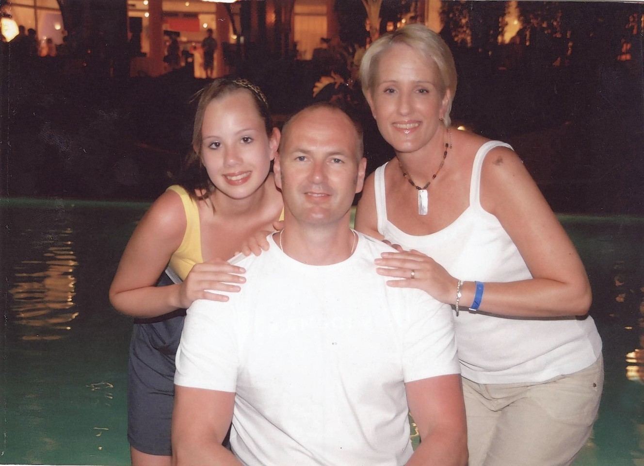 Paul Fyfe, with his wife Tracey and one of his three daughters