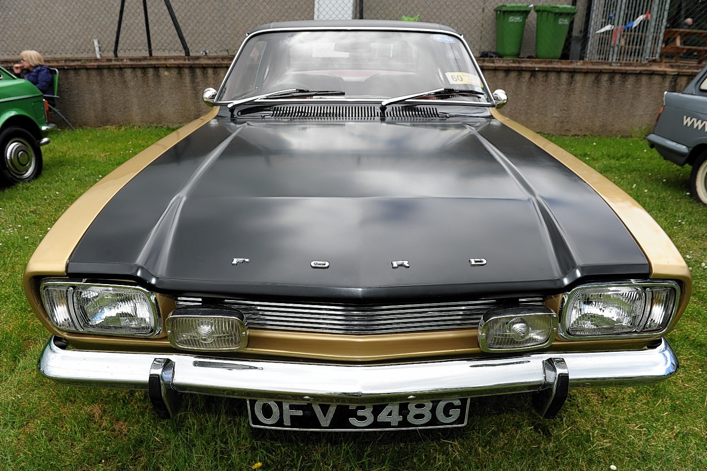 Graham and Anne Munro with there Ford Capri. Picture by Kenny Elrick 