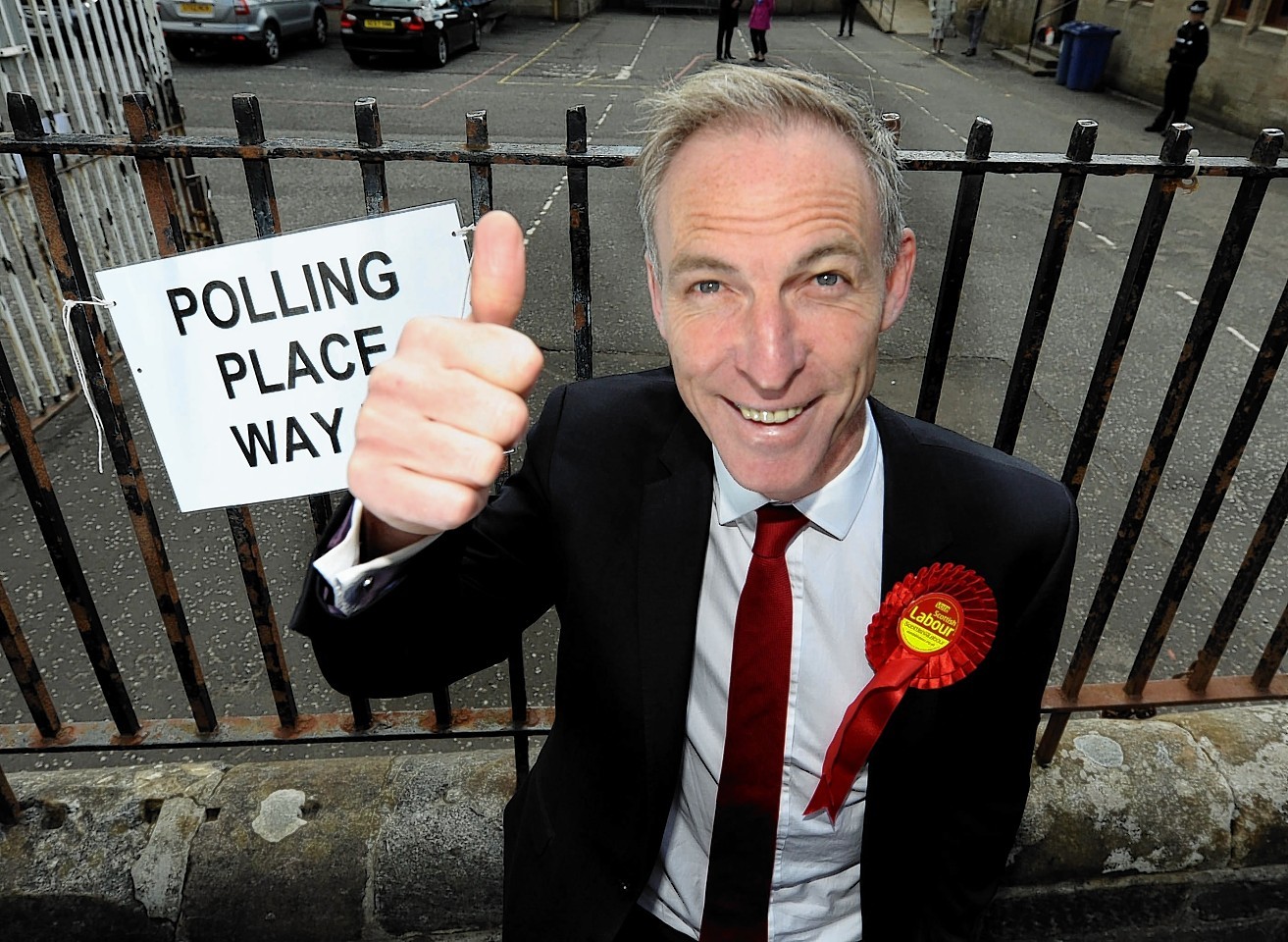 Then Scottish Labour Leader Jim Murphy who lost his seat in the election 