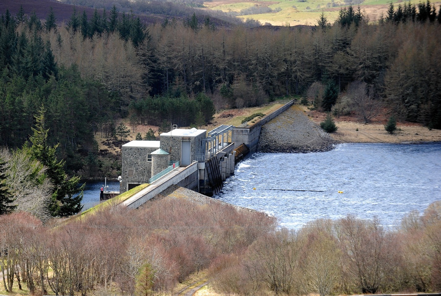 The Lairg Dam and Power Station. Photograph by Sandy McCook