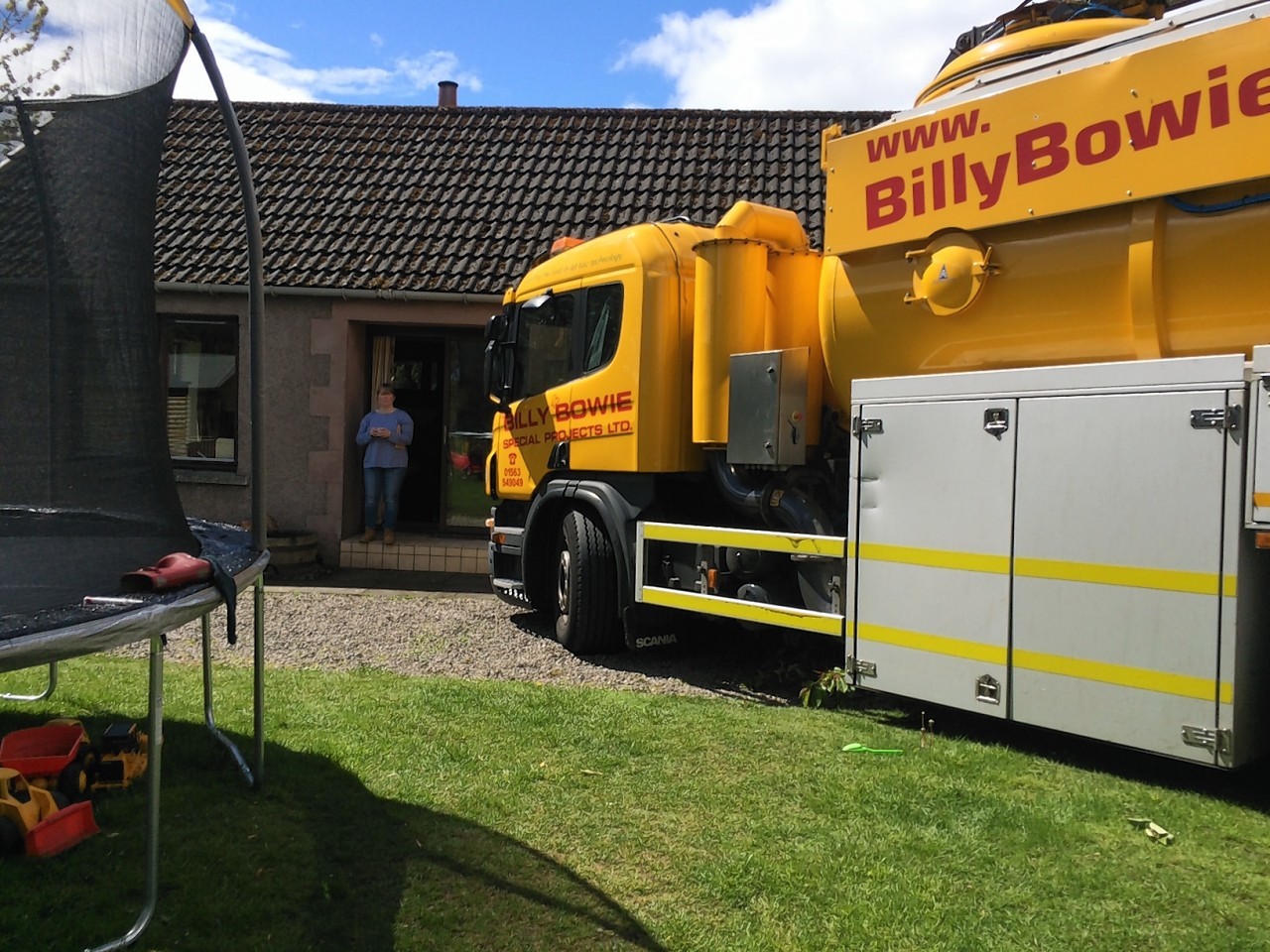 The lorry crashed into the house at Tore in the Black Isle