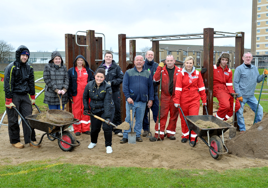 Volunteers from the Seaton Backies project have been slowly converting disused land in the area into family-friendly play areas.