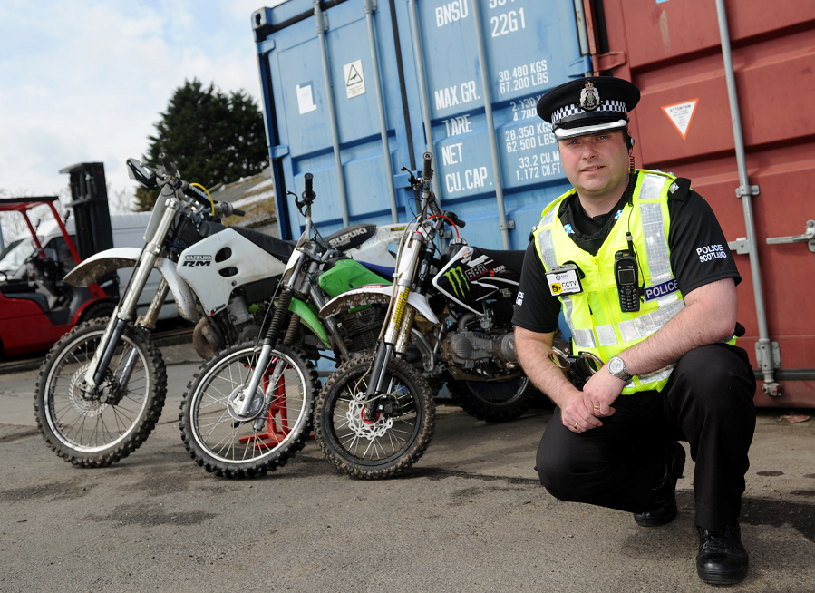 Inspector Kevin Wallace is leading Operation Trinity, a crackdown on motorbike crime in Aberdeen