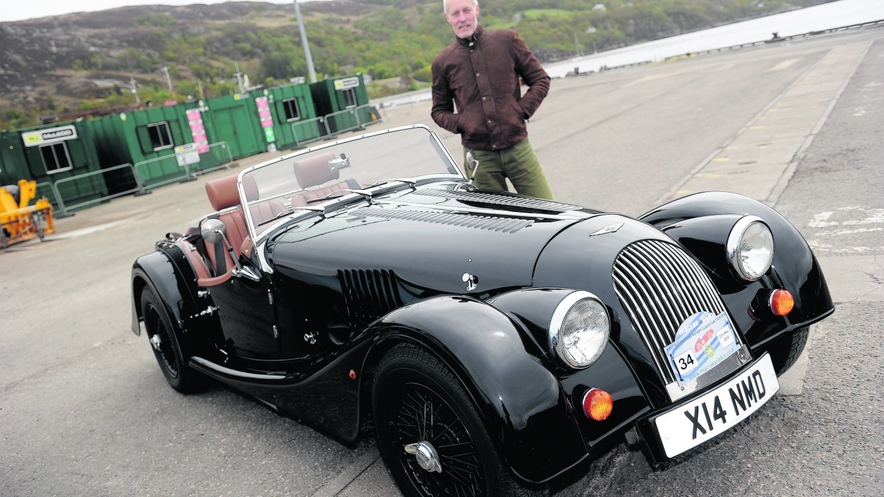 Philip Anderson, Edinburgh, with his 2008 Morgan 4/4 Sport.