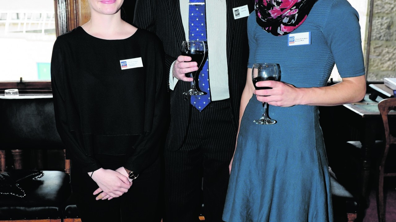 Picture of (L-R) Elvira Eriksson, Robert Booth and Pippa Robertson.

Picture by KENNY ELRICK     30/04/2015