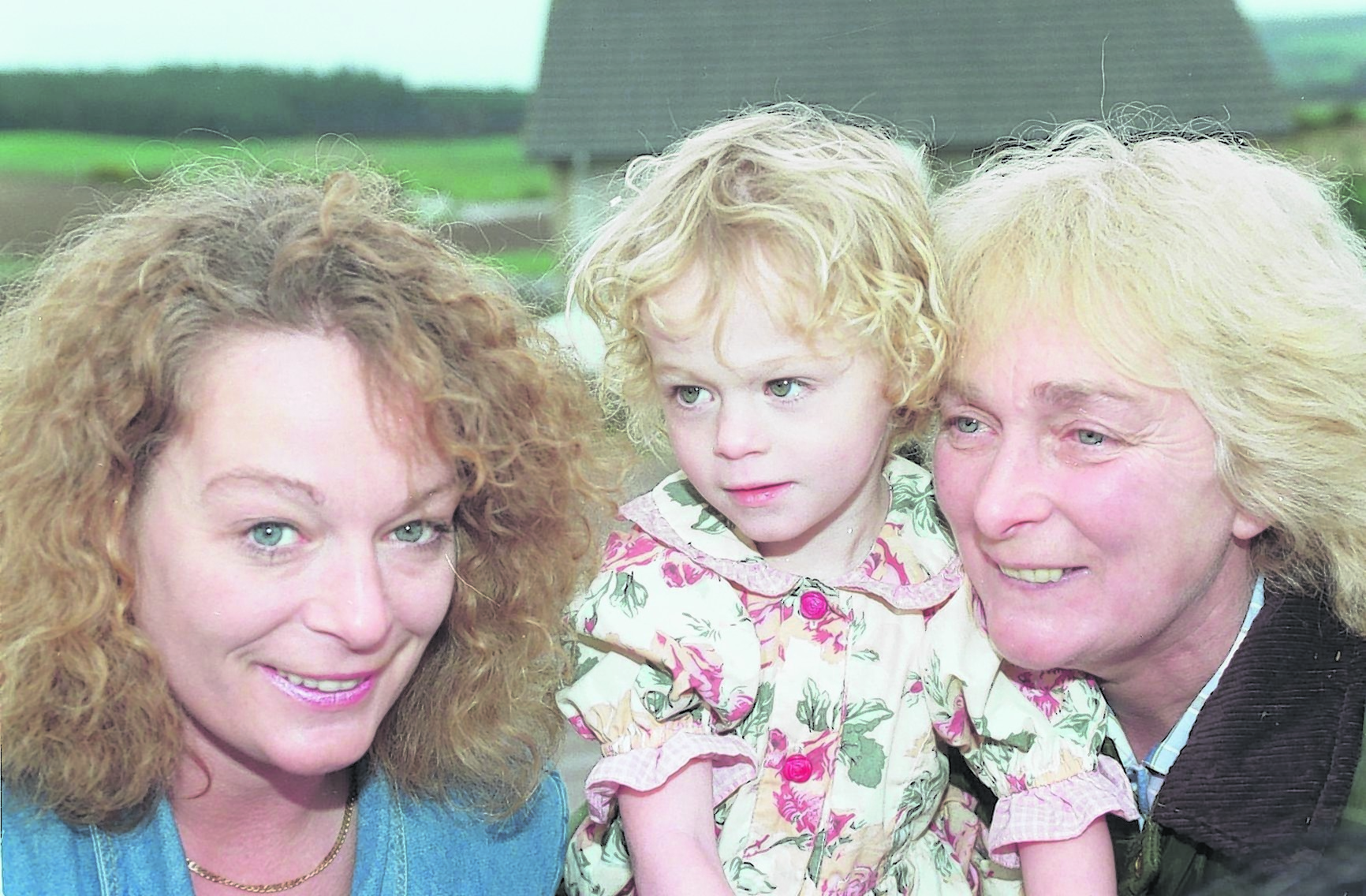 JASMINE DODDS WITH HER MOTHER SARAH DODDS AND GRANDMOTHER FLORA DEMPSTER