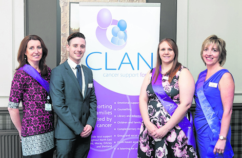 Moureen Wilson, Darren Hill, Steph Dowling and Susan Crighton at CLAN Cancer Support’s annual lunch event