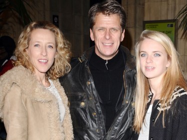  Andrew Castle with his wife Sophia with their daughter