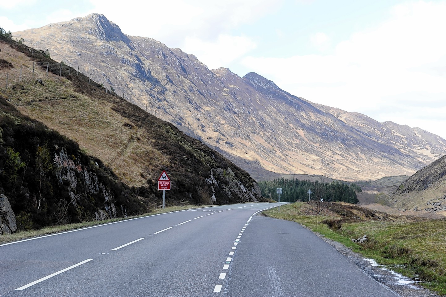 The incident happened on the A87 road