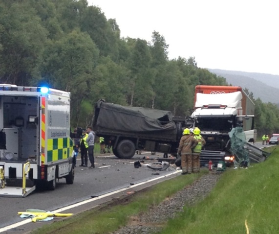 Four vehicles were involved in the crash which claimed the life of a 23-year-old man