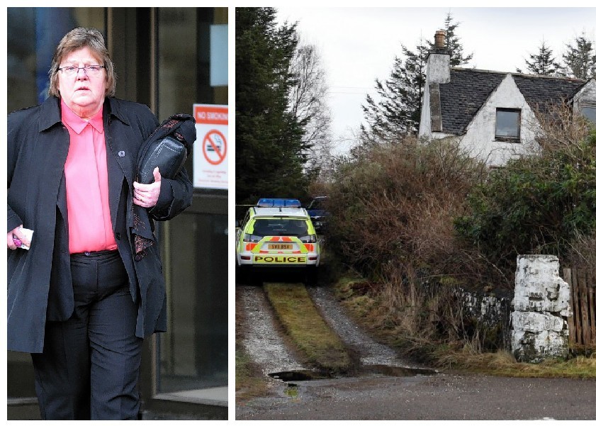 Sandra Bruce is accused of murdering her husband in their home on Skye
