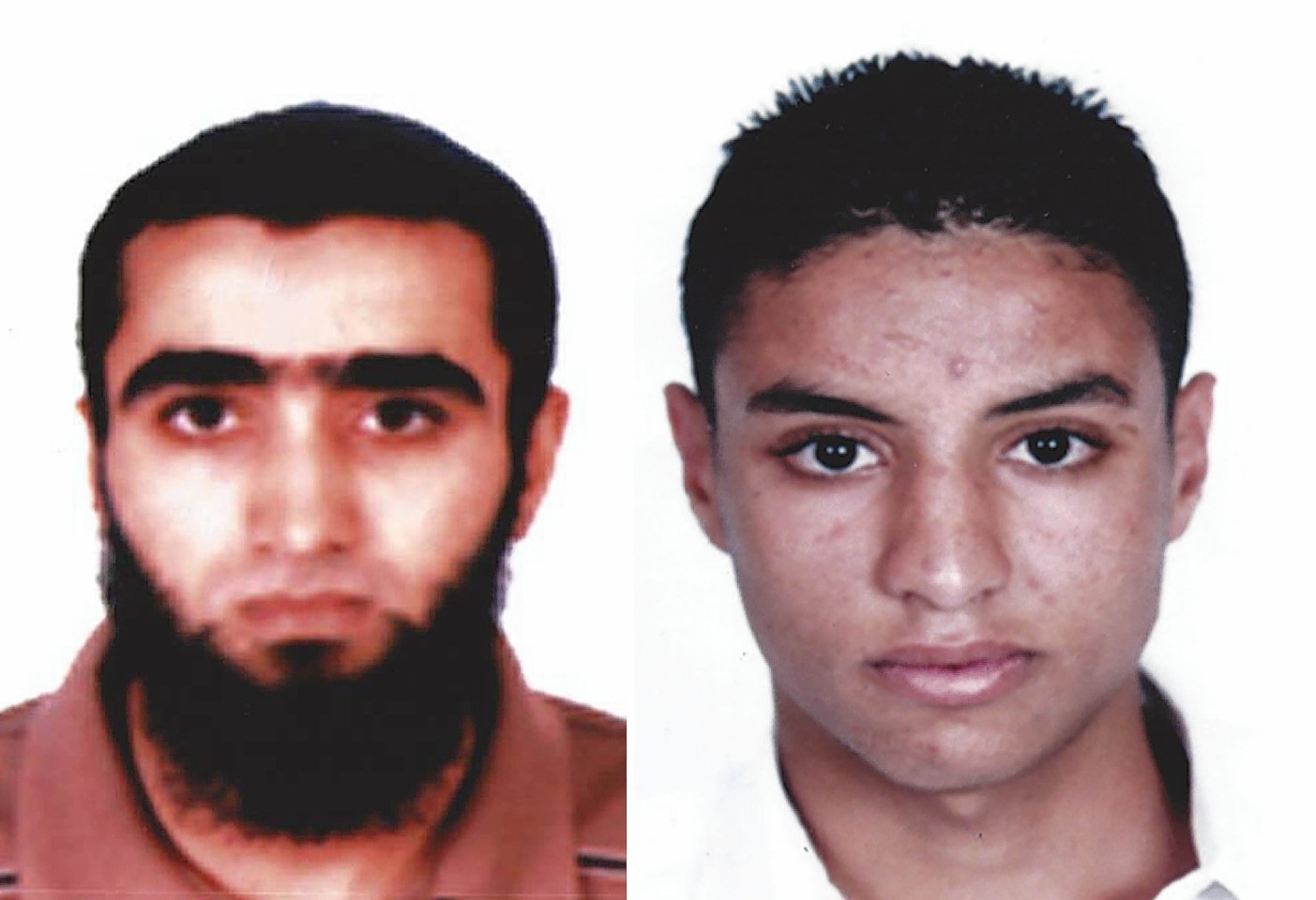 Bin Abdallah (left) and Rafkhe Talari, 
who are being sought by Tunisian authorities in connection with the terror attack in Sousse