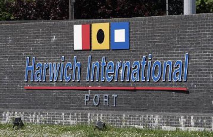 Harwich International port in Essex