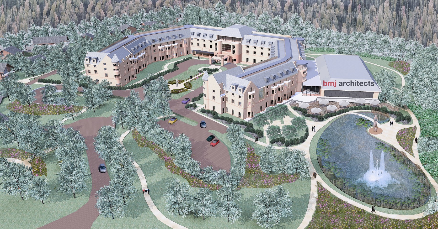 An artist's impression of the five-star Carlton Rock leisure hotel and country club development planned for Hazlehead in Aberdeen.