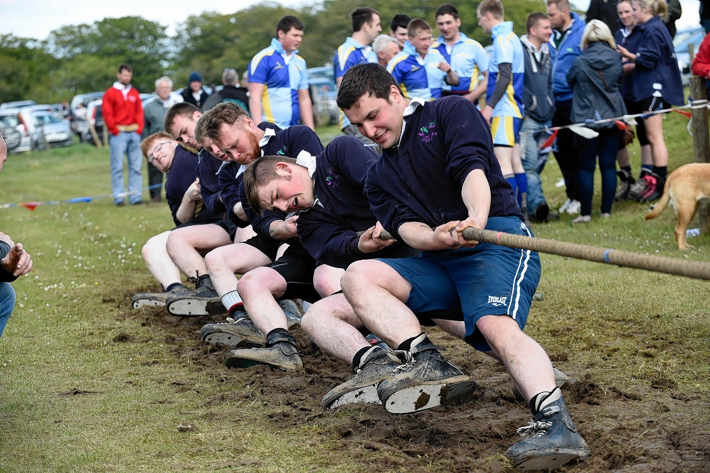 The tug-of-war at Cornhill Highland Games.