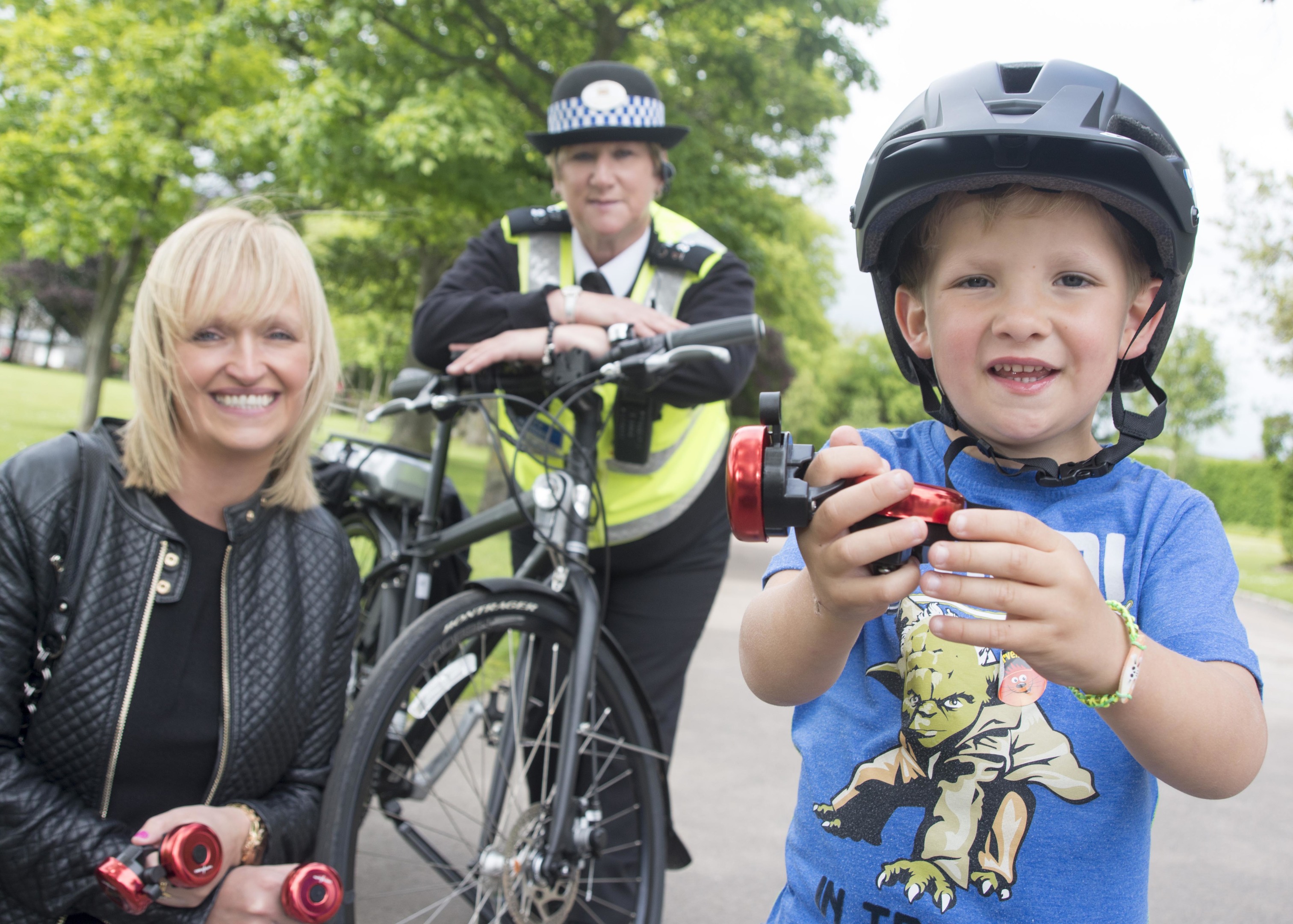 Bike bells were given out as part of the city council's Active Travel Action Plan