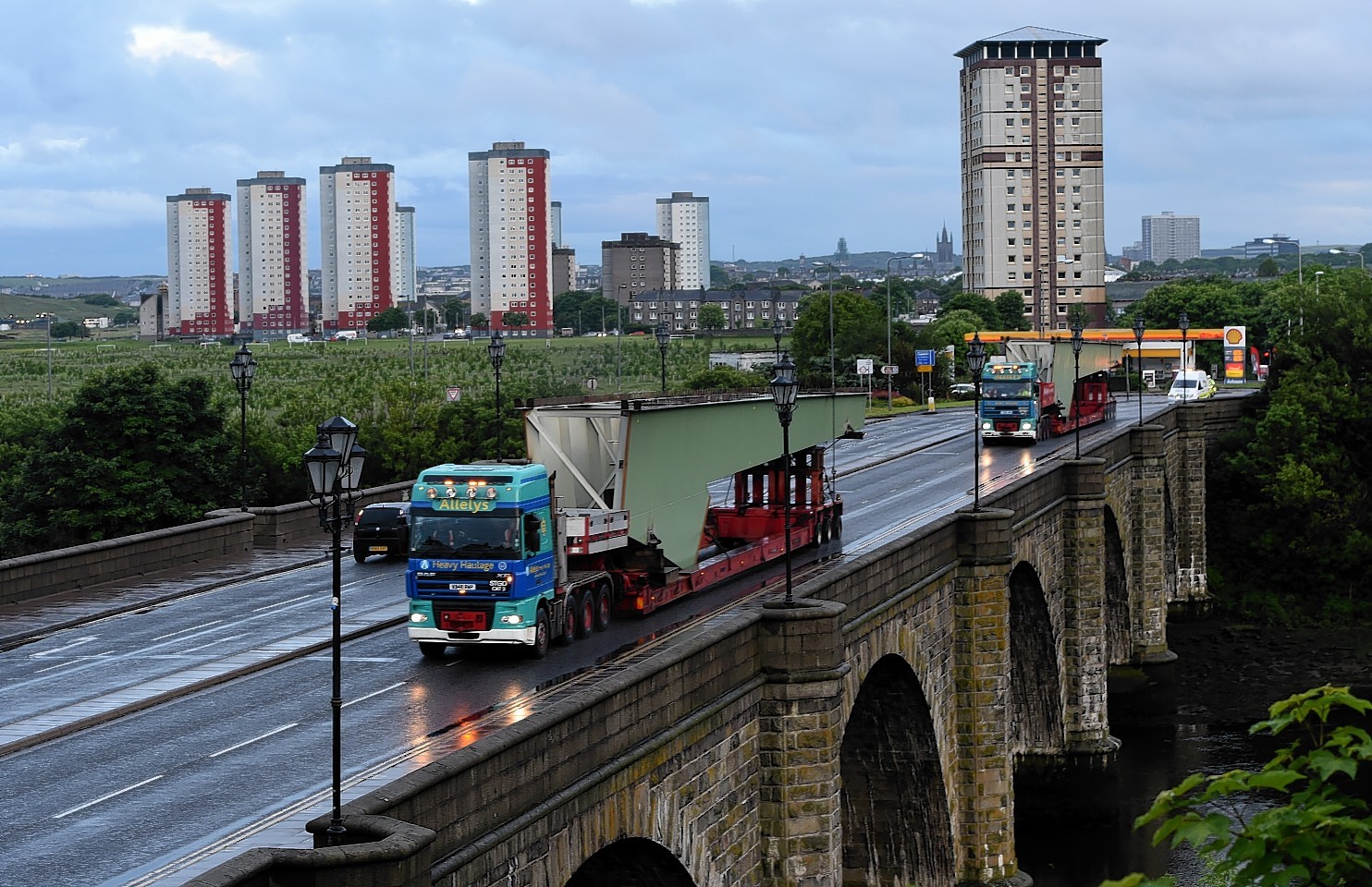 The crash has reportedly happened on the Bridge of Don.