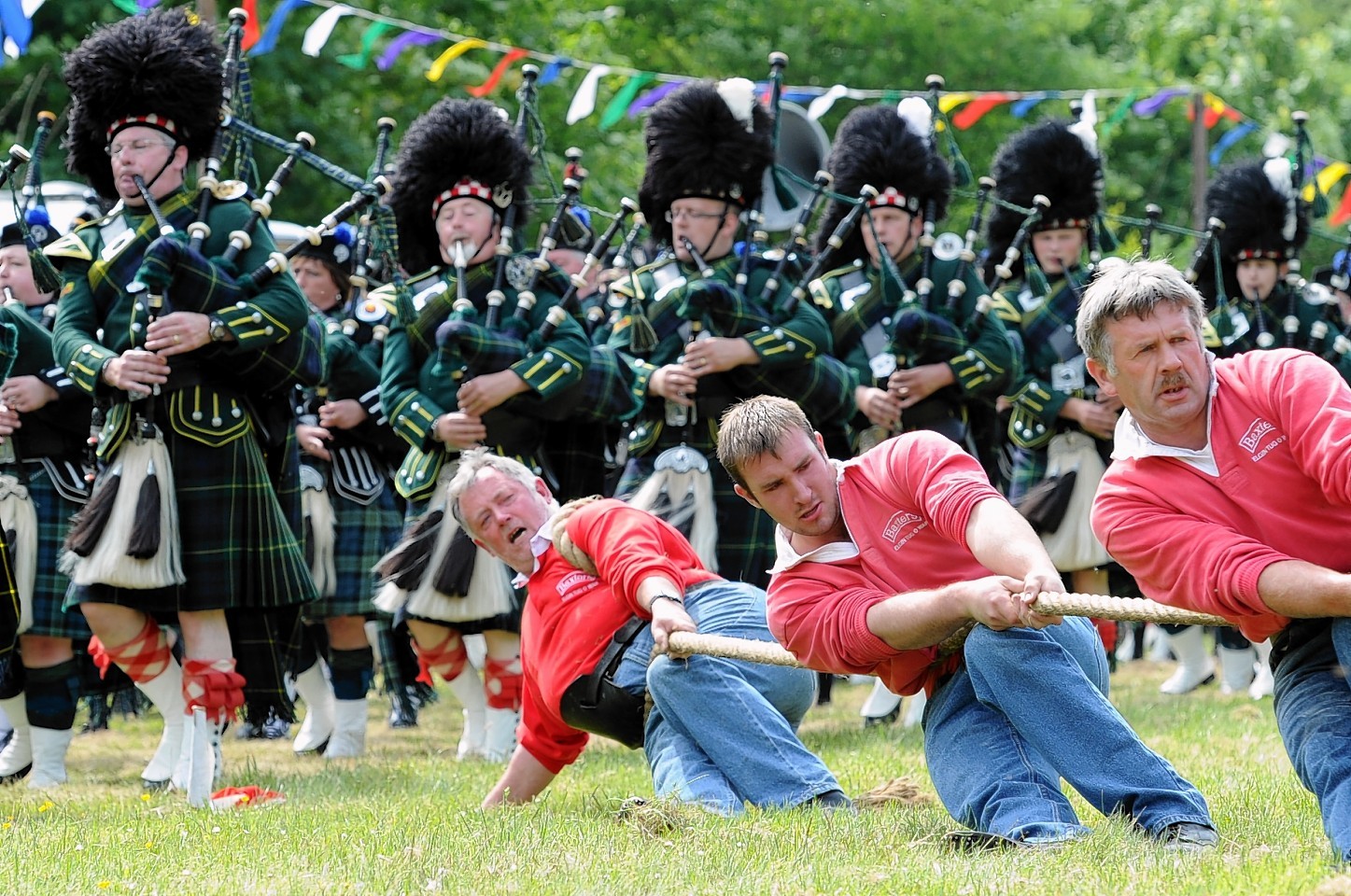 Elgin compete at last year's Drumtochty Highland Games. Picture by Kami Thomson