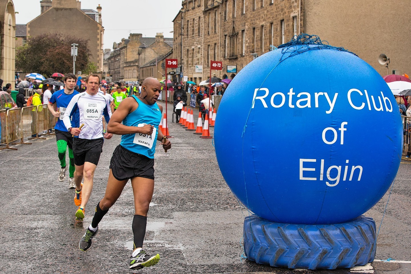 Hundreds of runners turned out for the Elgin Marafun