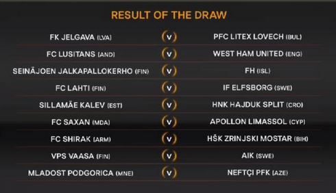 Europa League draw 5