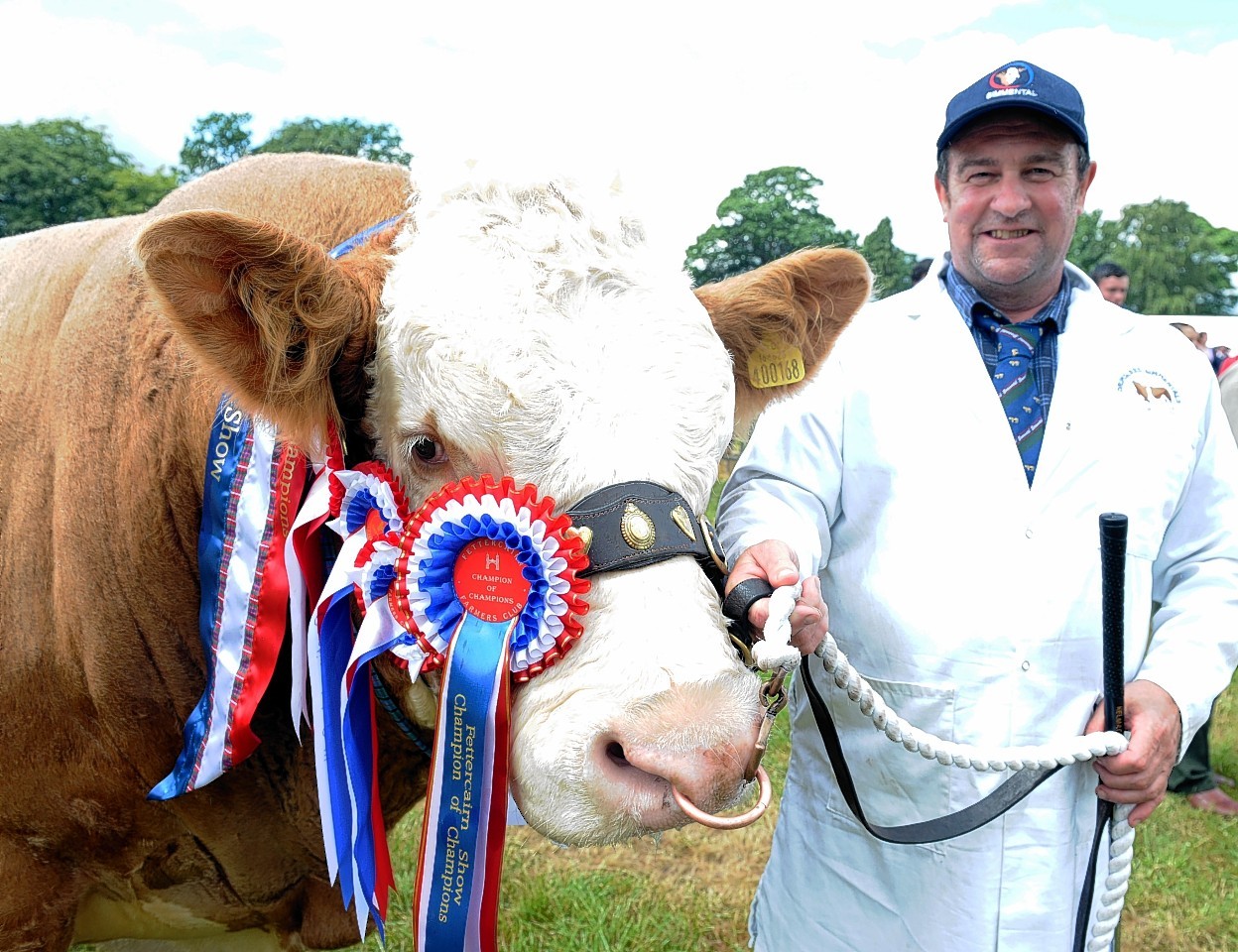 Gerald Smith with his champion bull