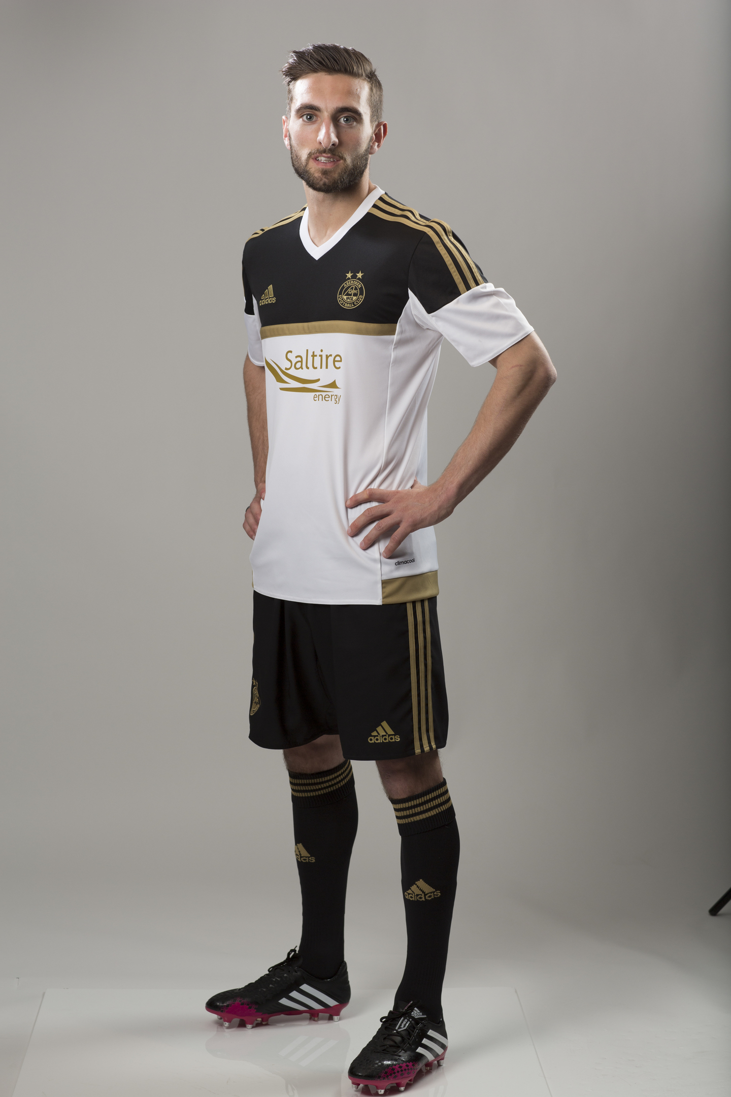 New left back Graeme Shinnie in the new kit