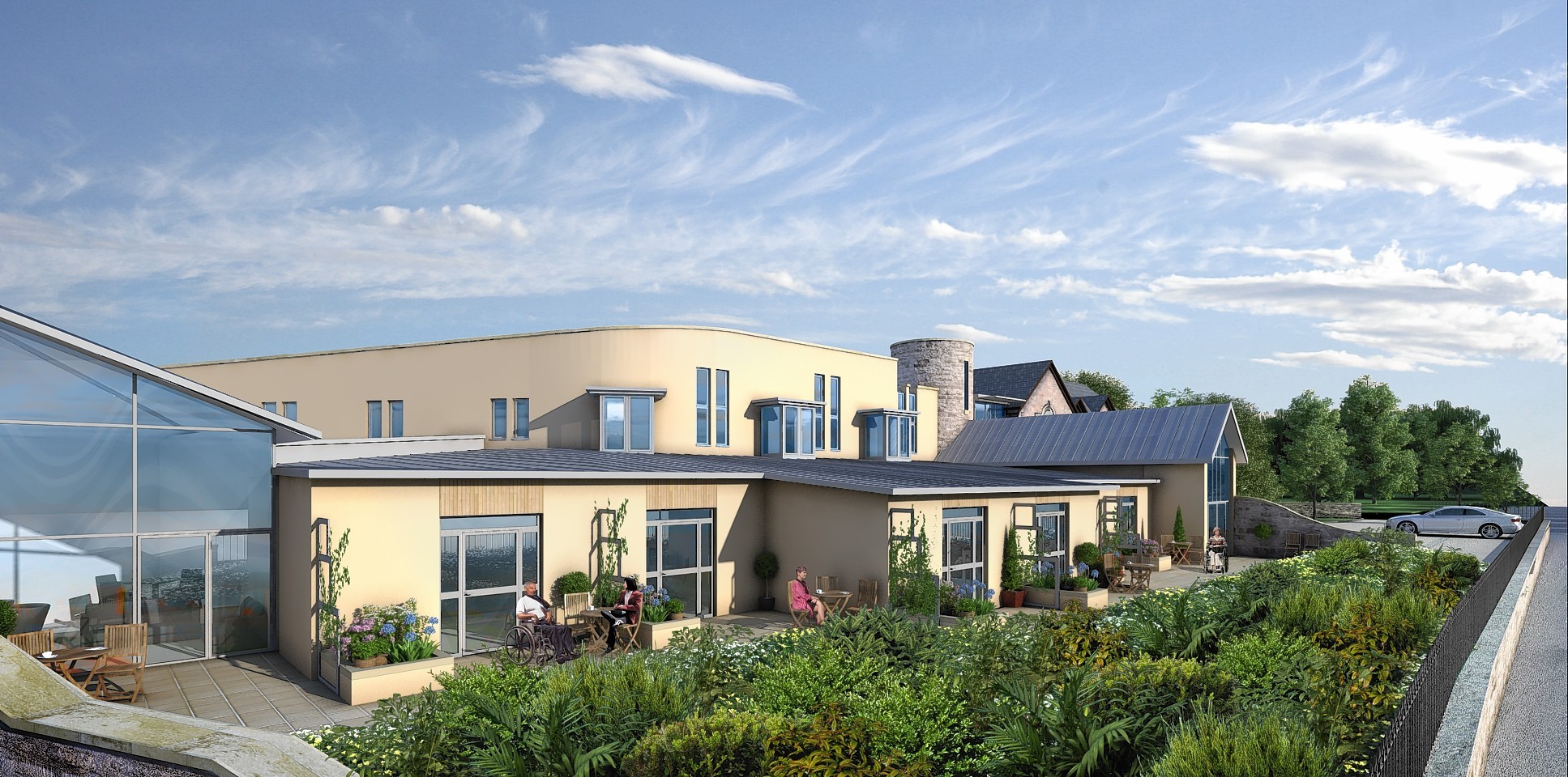 An artist's impression of the new look Highland Hospice