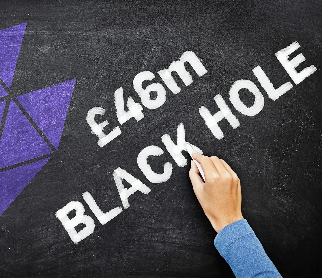 The level of savings required rocketed from £13.3million to £46.3million