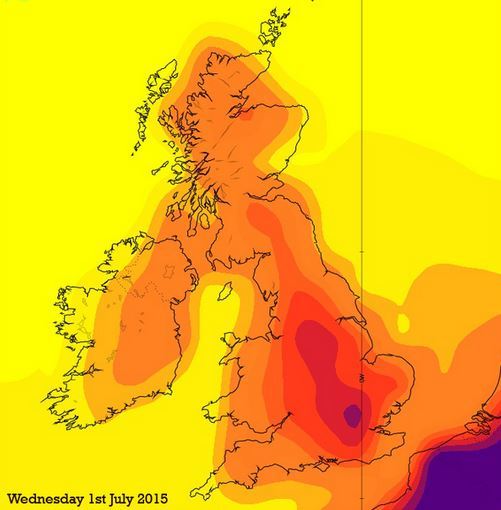 Make sure you look out your sun cream on Wednesday!