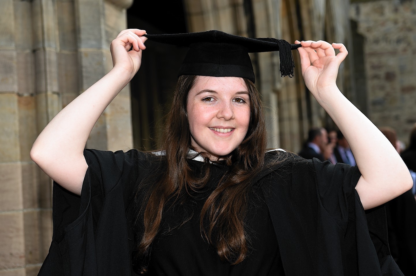 Lily Scanlon graduating at Elphinstone Hall. Picture by Kenny Elrick 