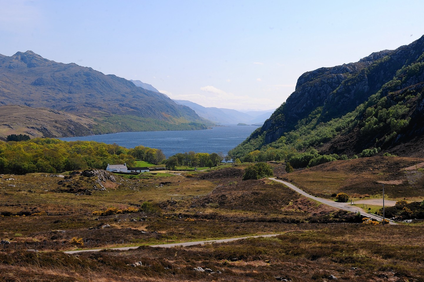Loch Maree from above Poolewe