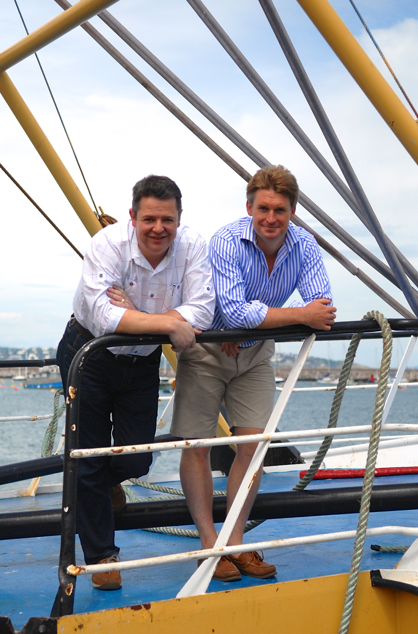 Macduff chairman Euan Beaton, left with Mat Carter, managing director at the Greendale Group