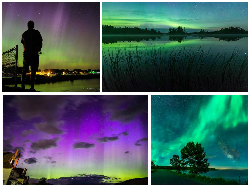 The Northern Lights were clear and quite spectacular in the US last night