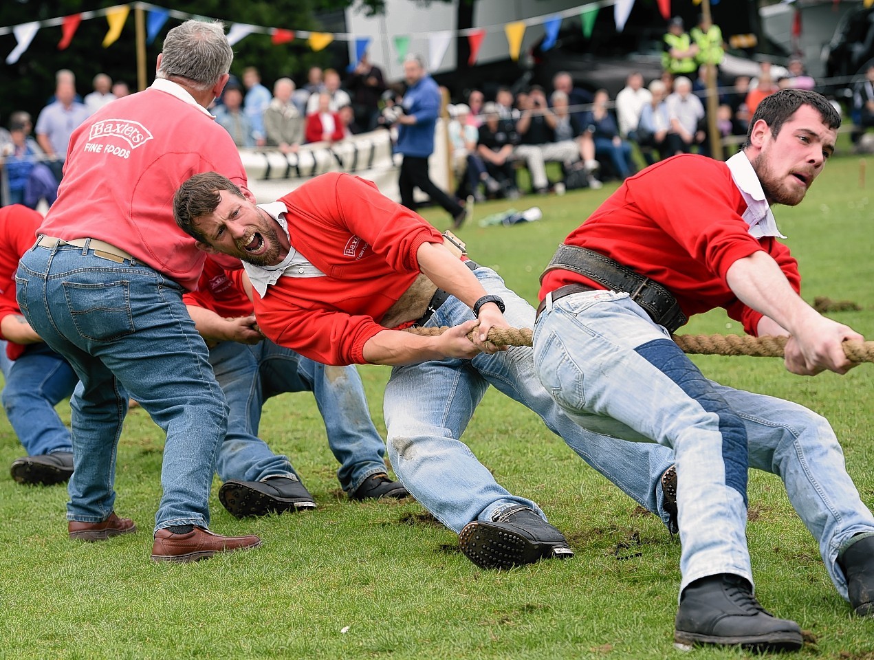 The annual Oldmeldrum sports day at oldmeldrum. In the picture is Craig Sinclair, Banchory, preparing for the shot putt