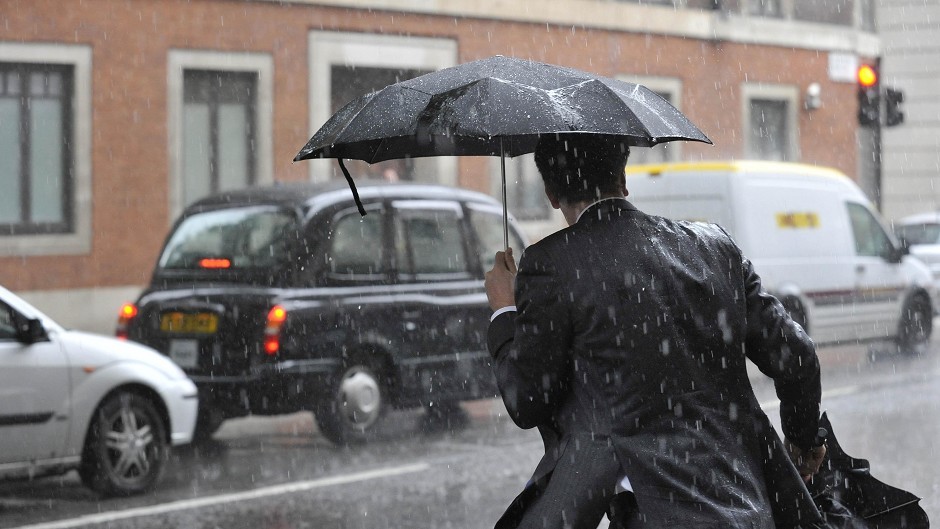 The predicted thunderstorms could lead to flooding
