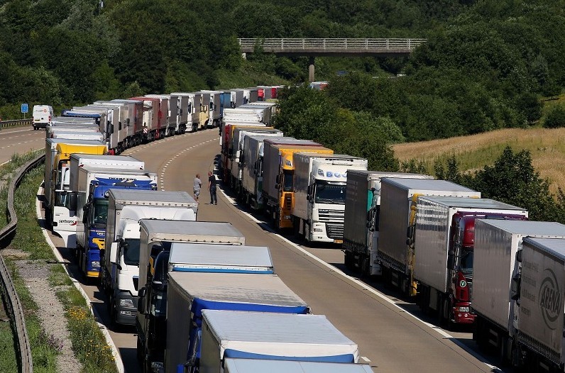 The industrial action in Calais is causing serious disruptions