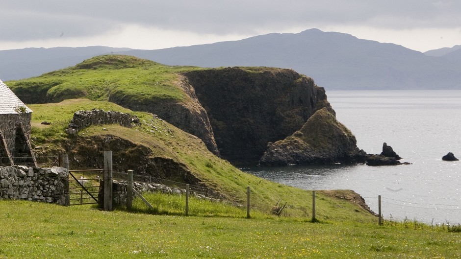 Sanday is linked by bridge to Canna (pictured).