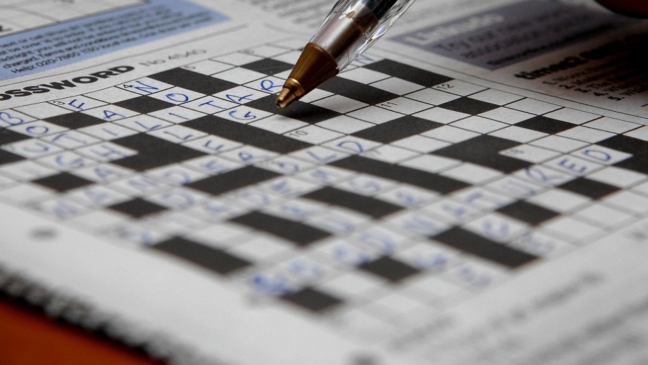 A crossword puzzle - not modern art