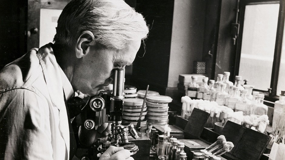 Penicillin inventor Sir Alexander Fleming (Science & Society Picture Library)