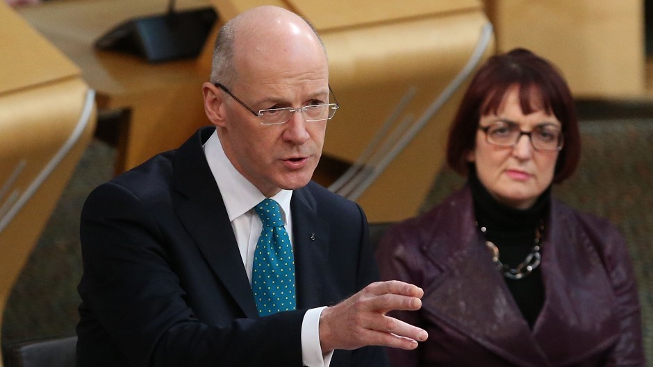 Parliament backed Deputy First Minister John Swinney's motion