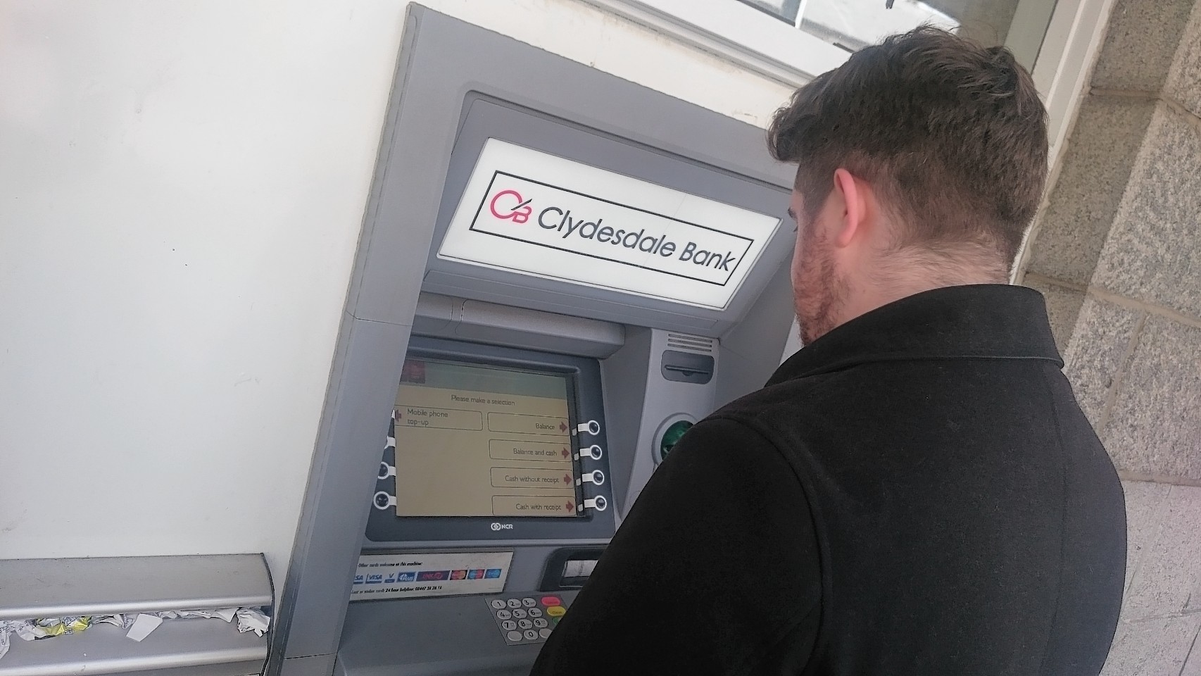 The bank has re-opened an ATM in Mintlaw.