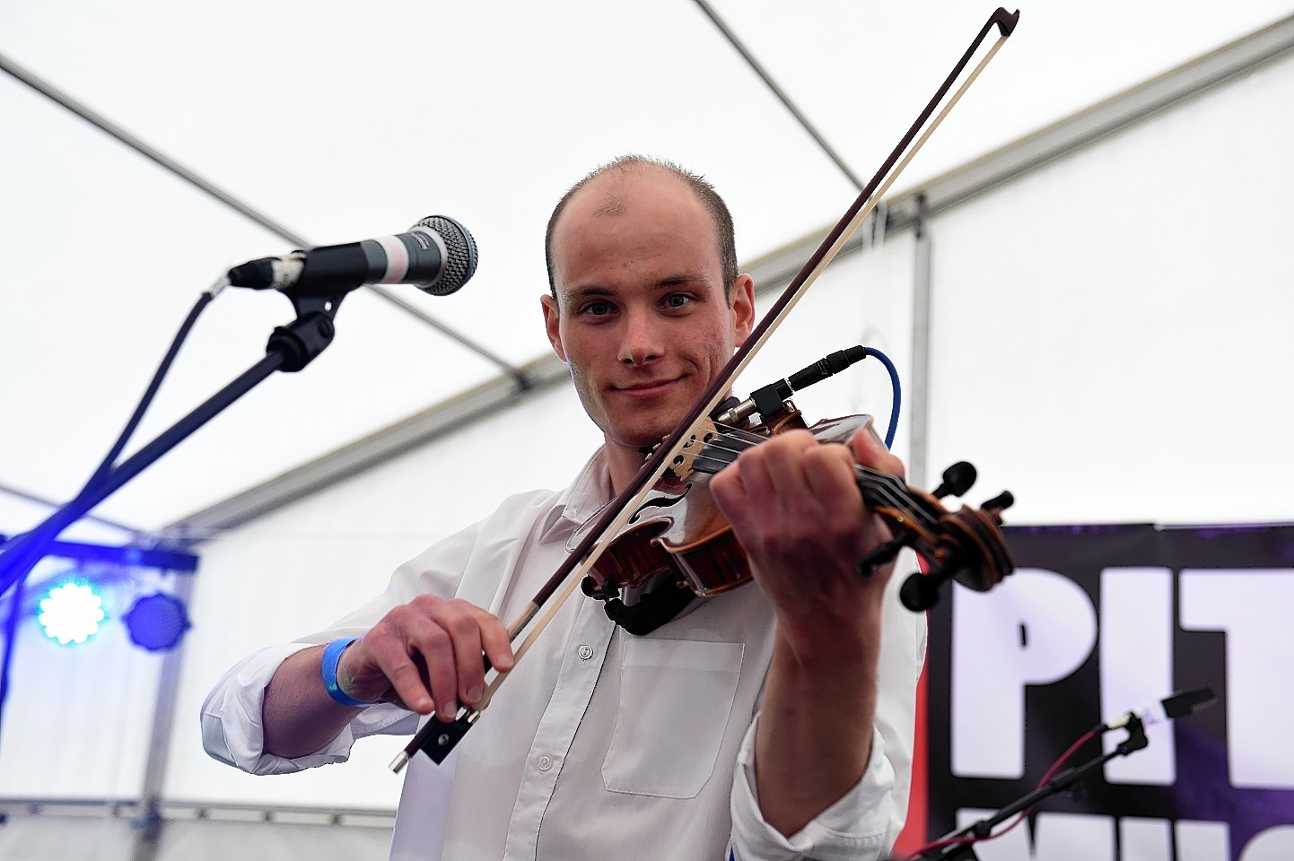 Craibstone Ceilidh Band on stage. Credit: Kenny Elrick.