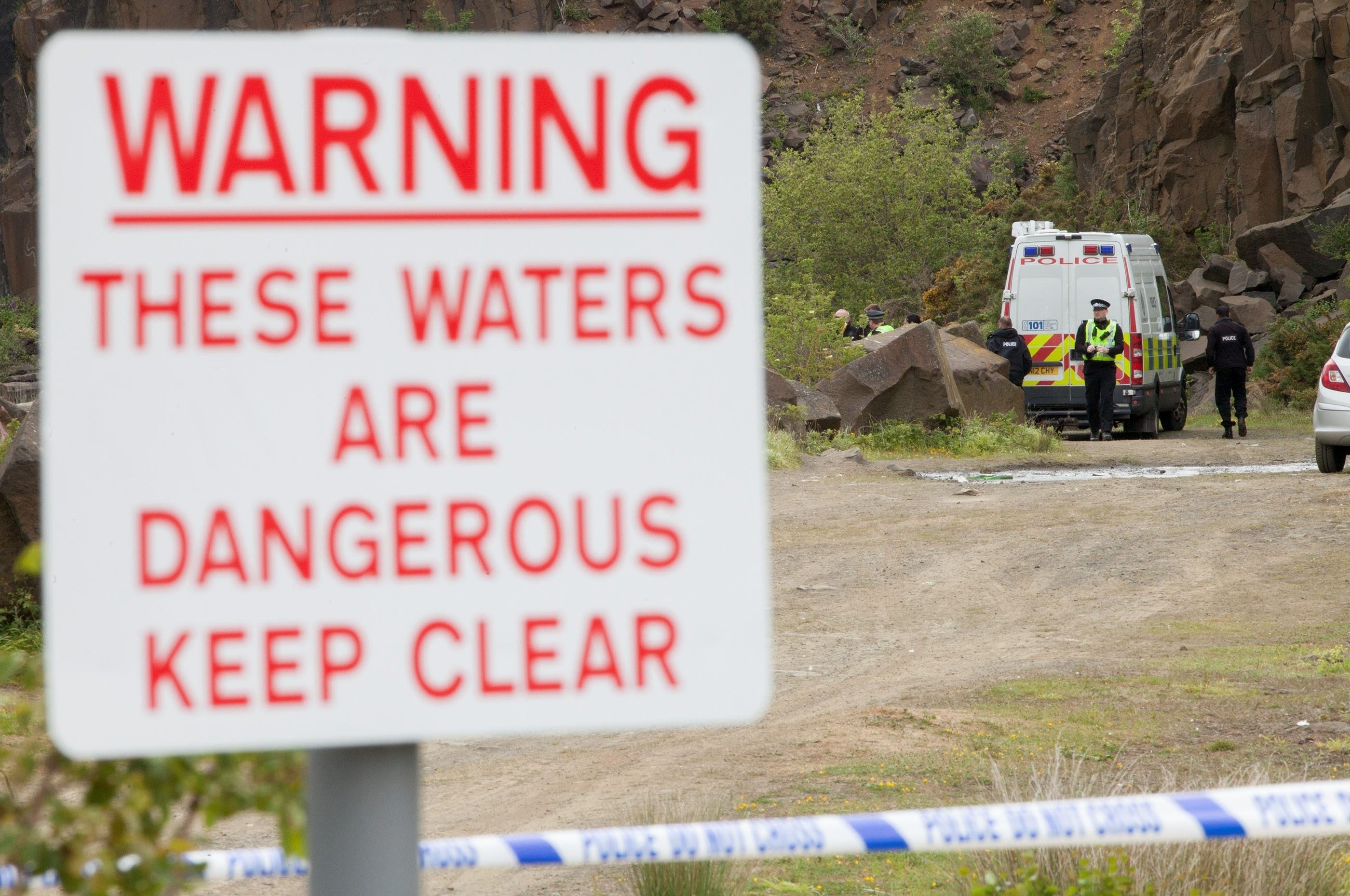 Police divers recovered the body from Prestonhill Quarry in Inverkeithing