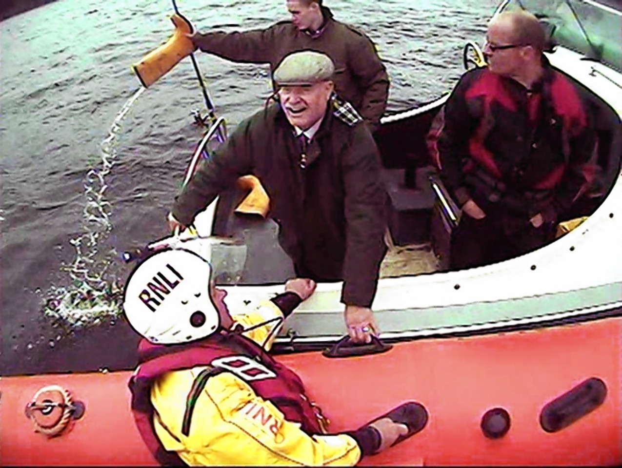 The rescue operation on Loch Ness