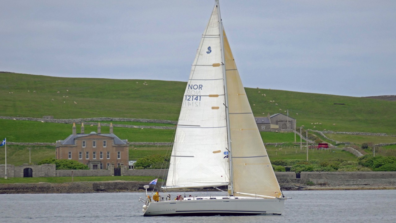 The yacht Serenity, which won the North Sea race