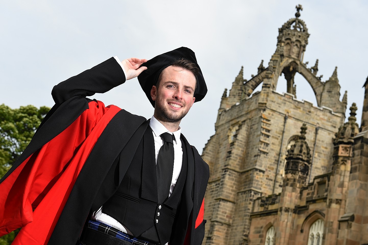 Shane Strachan from Fraserburgh graduated from Aberdeen University in 2015. Pic: Kenny Elrick.