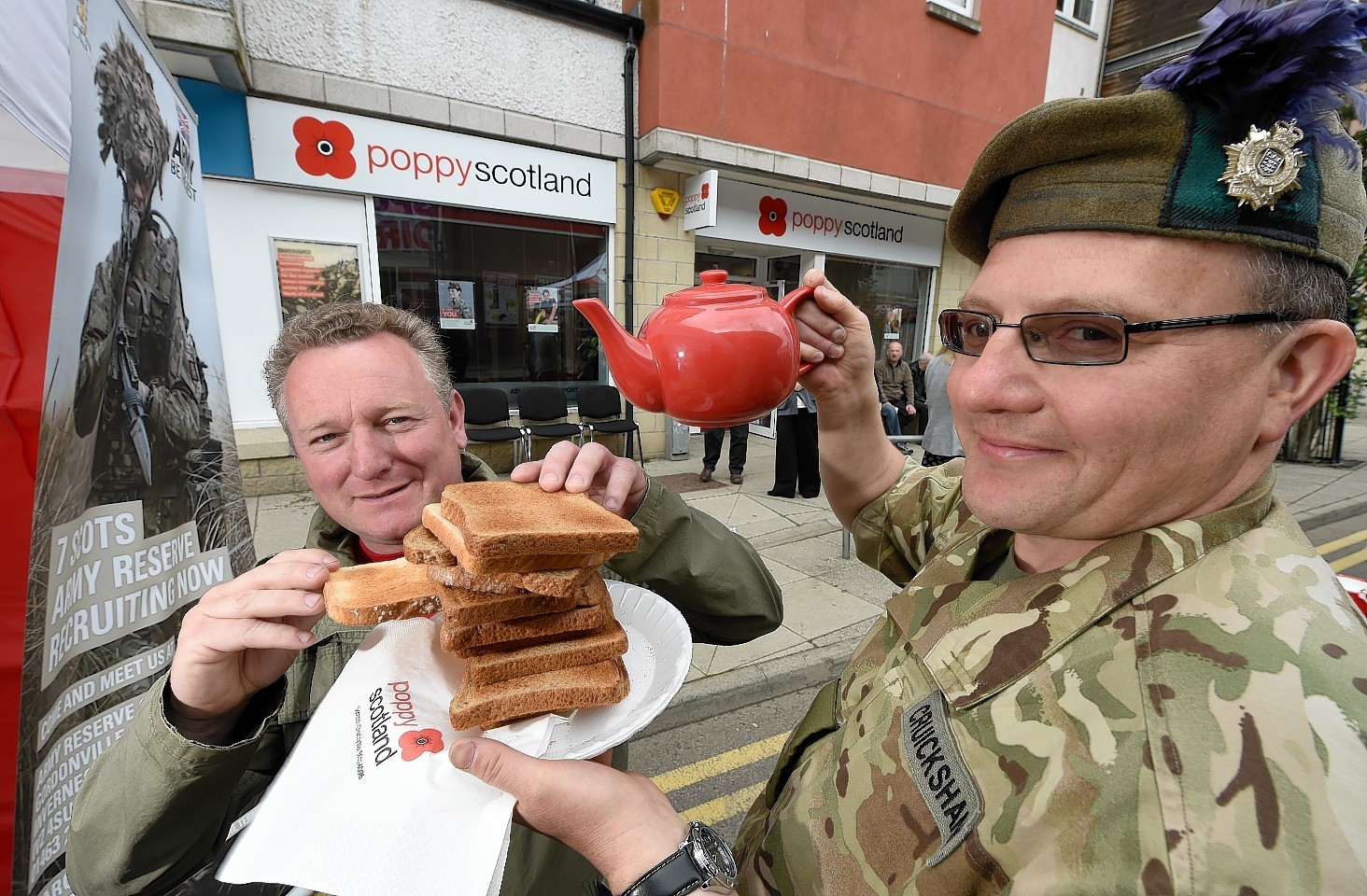 Poppyscotland launched their pop-up field kitchen on Strothers Lane