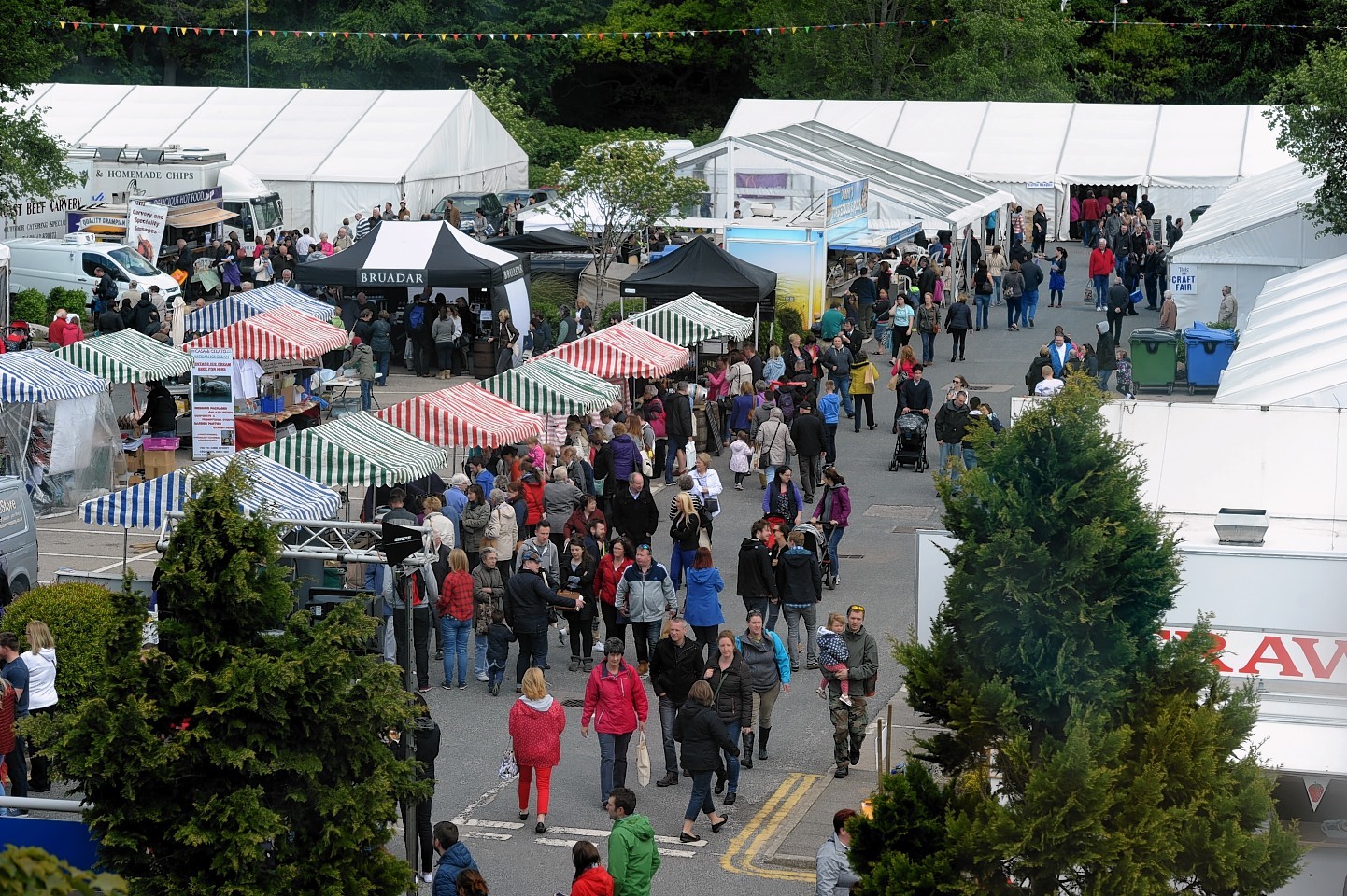 Taste of Grampian food and drink festival 2015 held at Thainstone, Aberdeenshire.